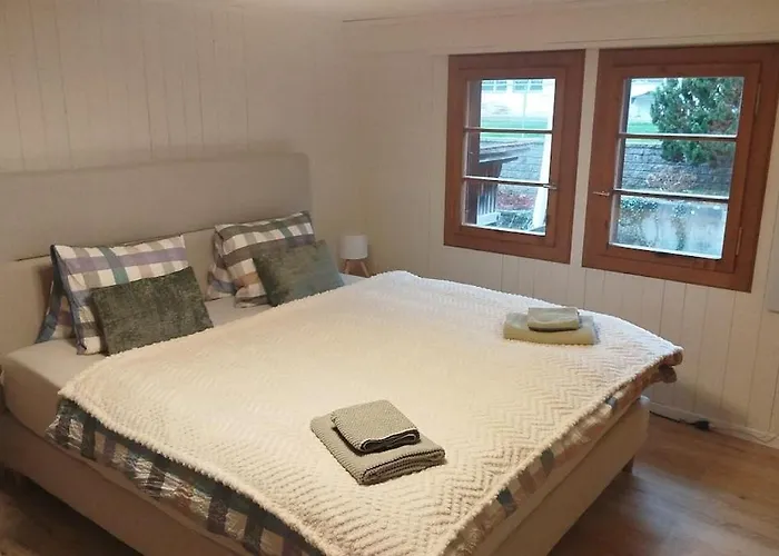 Daire Historic Stationhouse - 20 Min From Interlaken Oberhofen